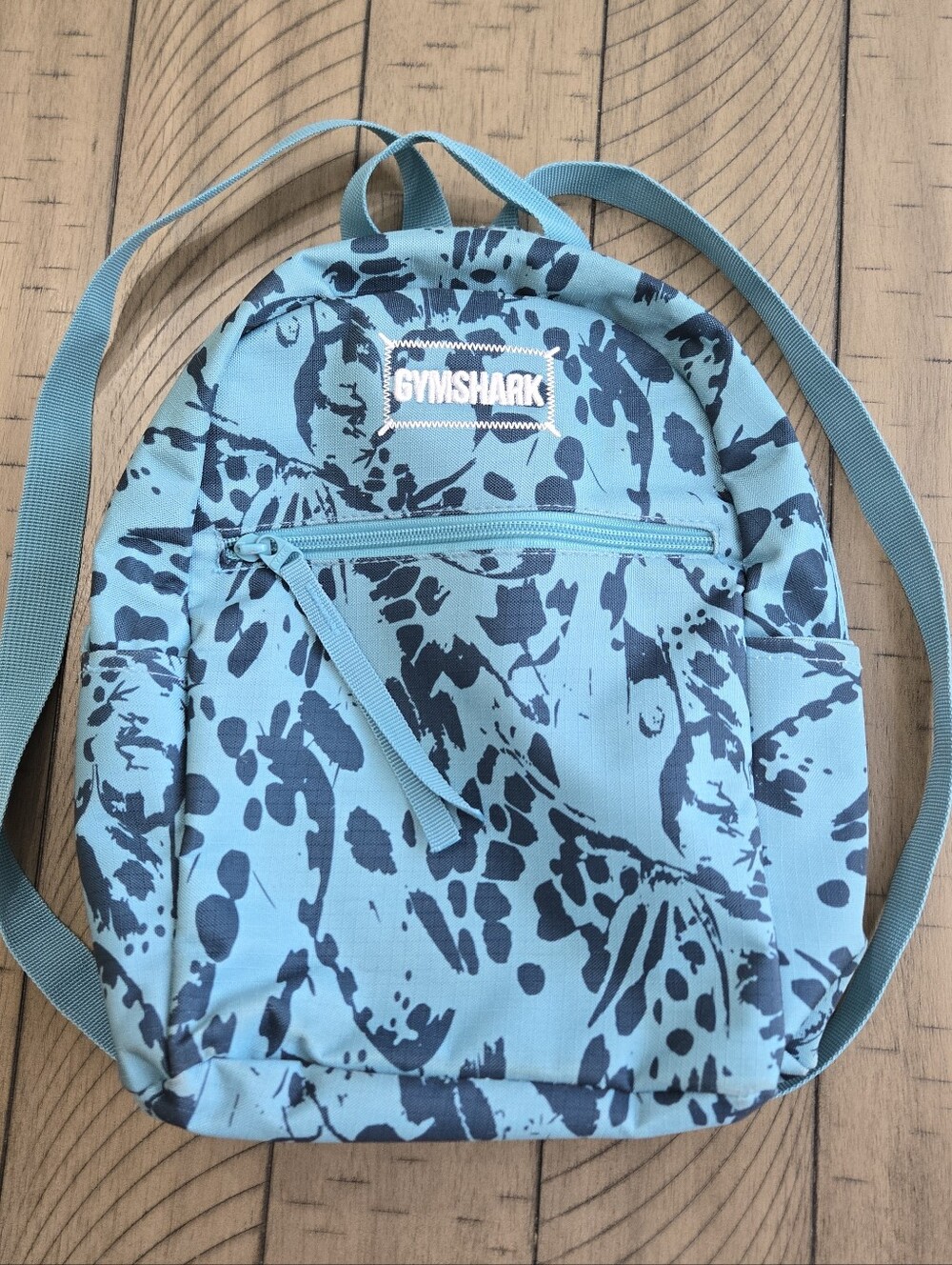 Gymshark Teal & Navy Patterned Mini Backpack